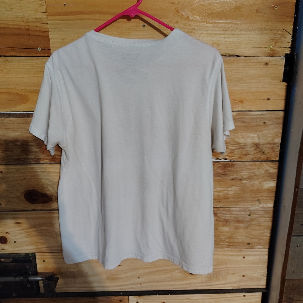 Kids T-Shirt - Cream with Pink and Red Design - Picture 6 of 10